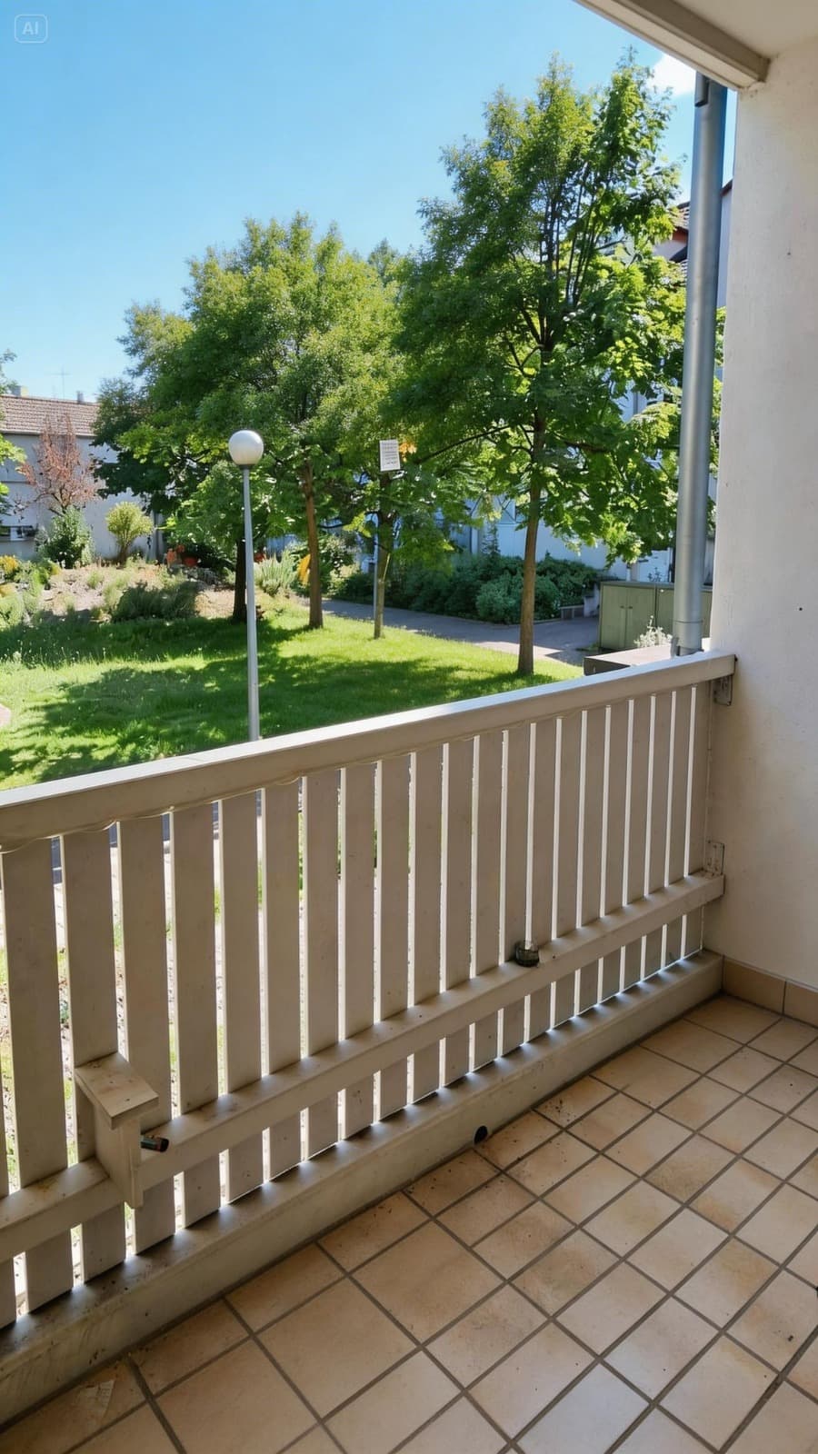 Living area of the 2-room ETW in Weinheim Nordstadt